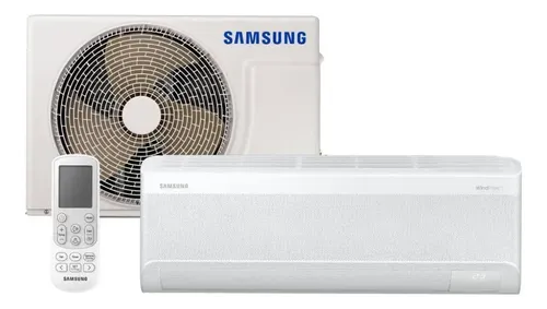 Foto de divulgação do Samsung WindFree PowerVolt 12.000 BTU/h